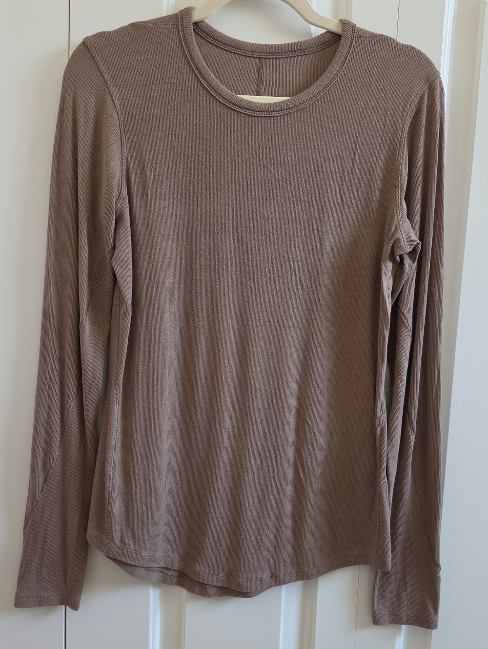 Lululemon Hold Tight Long Sleeve Top Taupe